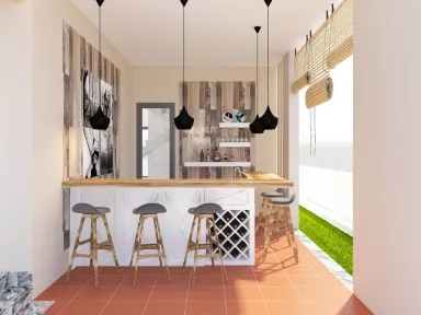 Quầy bar - Biệt thự Century Quận 12 - Phong cách Modern