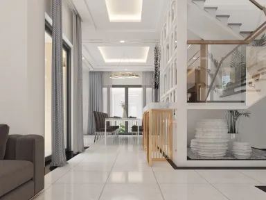 Hành lang - Biệt thự Century Quận 12 - Phong cách Modern