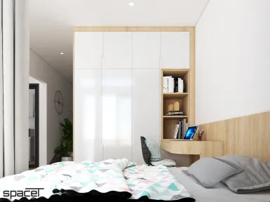 Phòng ngủ Phòng làm việc - Căn hộ Phan Văn Trị Quận 5 - Phong cách Modern