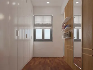 Phòng thay đồ - Nhà phố Trung Sơn Bình Chánh - Phong cách Modern