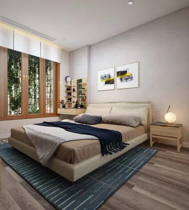 Phòng ngủ - Nhà phố Tân Phú - Phong cách Modern + Scandinavian