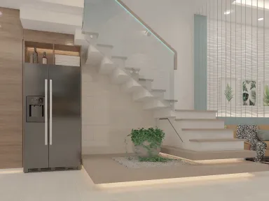 Cầu thang - Nhà phố Quận Bình Thạnh - Phong cách Scandinavian + Modern