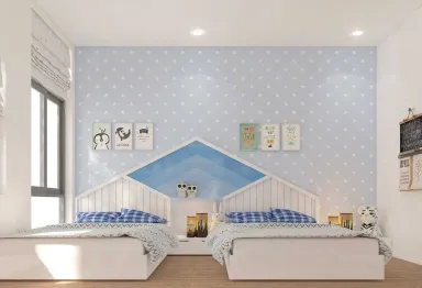 Phòng cho bé - Nhà phố Quận Bình Thạnh - Phong cách Scandinavian + Modern