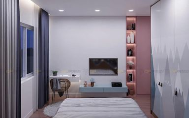  Phòng ngủ - Căn hộ Vinhomes Grand Park Q.9 - Phong cách Modern 