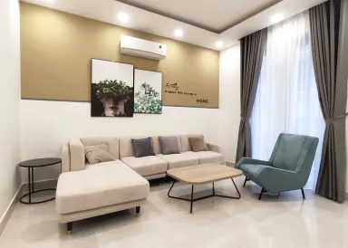 Nhà phố 1 trệt 1 lầu - Phong cách Modern + Color Block