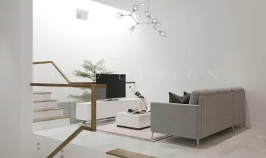 Phòng khách - Nhà phố Mỹ Xuân Vũng Tàu - Phong cách Scandinavian