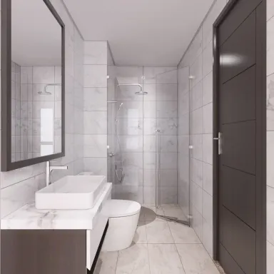 Phòng tắm - Nhà phố liền kề Park Riverside Quận 9 - Phong cách Modern
