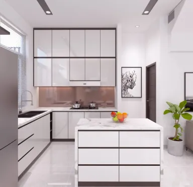 Phòng bếp - Nhà phố liền kề Park Riverside Quận 9 - Phong cách Modern