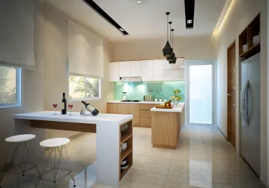 Phòng bếp - Villa 2 Thủ Đức - Phong cách Modern
