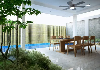 Phòng ăn - Villa 1 Thủ Đức - Phong cách Japandi