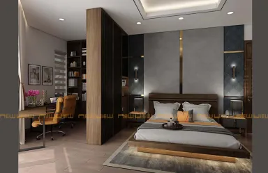 Phòng ngủ - Nhà phố góc Bắc Ninh - Phong cách Modern