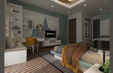 Phòng cho bé - Nhà phố góc Bắc Ninh - Phong cách Modern