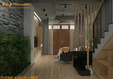 Phòng khách - Nhà phố Thủ Đức - Phong cách Modern