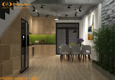 Phòng bếp Phòng ăn - Nhà phố Thủ Đức - Phong cách Modern