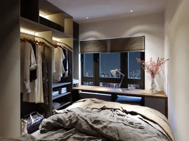 Phòng ngủ - Căn hộ Palm Heights Quận 2 - Phong cách Modern