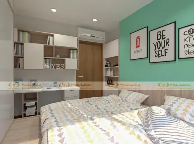Phòng ngủ - Căn hộ Vinhomes Grand Park Quận 9 - Phong cách Modern + Scandinavian