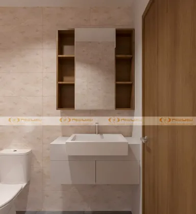 Phòng tắm - Căn hộ Vinhomes Grand Park Quận 9 - Phong cách Modern + Scandinavian