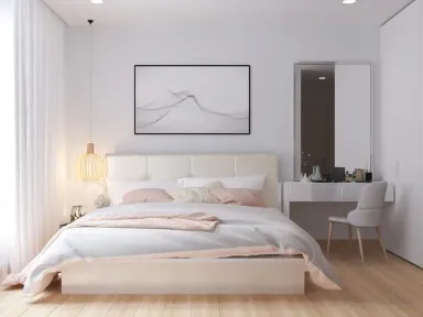Phòng ngủ - Căn hộ Palm Heights Quận 2 - Phong cách Scandinavian