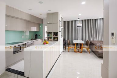  Phòng bếp, Phòng ăn - Căn hộ Fico Tân Bình - Phong cách Modern 