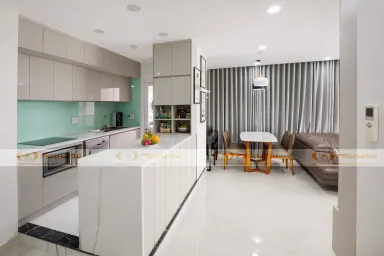 Phòng bếp Phòng ăn - Căn hộ Fico Tân Bình - Phong cách Modern