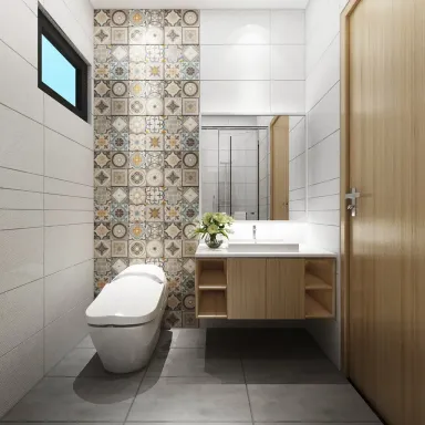 Phòng tắm - Căn hộ Opal Riverside Thủ Đức - Phong cách Scandinavian