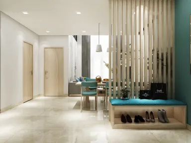 Lối vào - Căn hộ Opal Riverside Thủ Đức - Phong cách Scandinavian