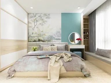 Phòng ngủ - Căn hộ Opal Riverside Thủ Đức - Phong cách Scandinavian