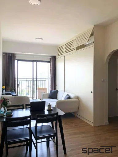 Phòng khách Phòng ăn - Căn hộ The Sun Avenue 46m2 - Phong cách Modern