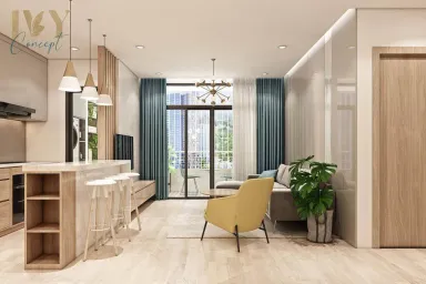 Phòng khách - Căn Hộ Chung Cư Sơn Kỳ B Tân Phú - Phong cách Modern