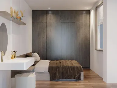 Phòng ngủ - Căn hộ Ehome 1 Quận 9 - Phong cách Modern