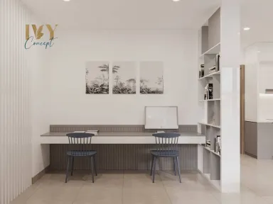 Phòng làm việc - Căn hộ Vinhomes Grand Park Quận 9 (Mr Derrick) - Phong cách Modern