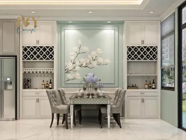 Phòng ăn - Nhà phố Phan Anh Quận Tân Phú - Phong cách Neo Classic