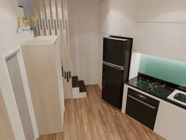 Phòng bếp - Nhà phố Quận Phú Nhuận - Phong cách Modern