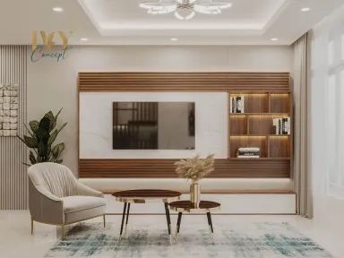 Phòng khách - Căn hộ Petro Landmark Quận 2 150m2 - Phong cách Modern