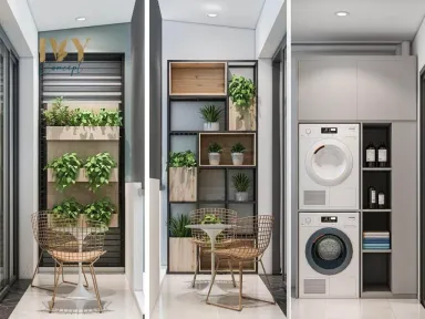 Lô gia - Căn hộ Emerald Celadon City Tân Phú 84m2 - Phong cách Modern