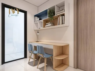 Phòng làm việc - Căn hộ Vinhomes Grand Park Quận 9 (Ms Nụ) - Phong cách Modern