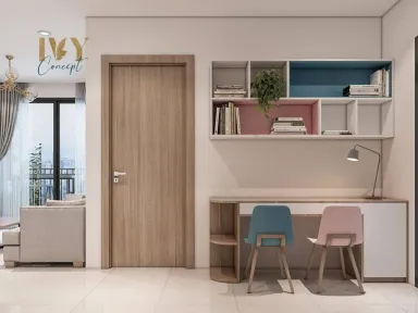 Phòng làm việc - Căn hộ Vinhomes Grand Park Quận 9 (Ms Hân) - Phong cách Modern