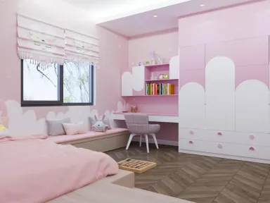 Phòng cho bé - Villa Bình Dương - Phong cách Neo Classic