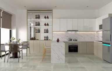 Phòng bếp Phòng ăn - Villa Quận 7 - Phong cách Modern