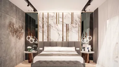 Phòng ngủ - Nhà phố Suncasa Bình Dương - Phong cách Modern