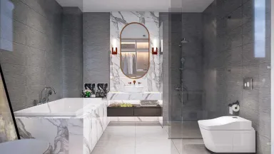 Phòng tắm - Nhà phố Suncasa Bình Dương - Phong cách Modern