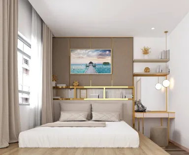 Phòng ngủ - Căn hộ Luxcity Quận 7 - Phong cách Modern