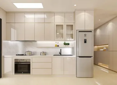 Phòng bếp - Căn hộ Luxcity Quận 7 - Phong cách Modern