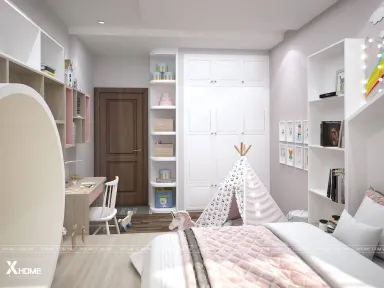 Phòng cho bé - Phòng ngủ Nhà phố Gò Vấp 40m2 - Phong cách Modern