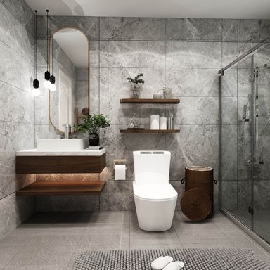  Phòng tắm - Phòng ngủ Villa Dĩ An Bình Dương 50m2 - Phong cách Neo Classic 