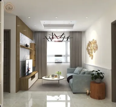 Phòng khách - Căn hộ Green Hills Quận Bình Tân - Phong cách Modern