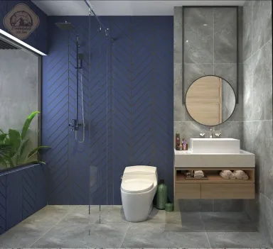 Phòng tắm - Nhà phố KDC Solar City Long An - Phong cách Modern + Scandinavian
