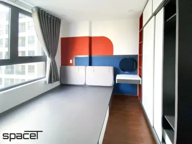 Phòng ngủ - Căn hộ Goldora Plaza Nhà Bè - Phong cách Color Block