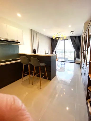 Phòng bếp - Căn hộ Rainbow (Vinhomes Grand Park Quận 9) - Phong cách Modern