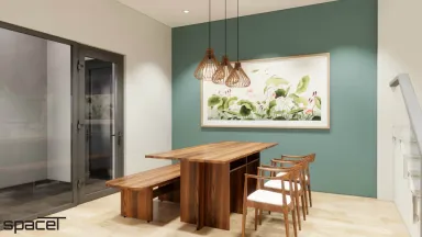 Phòng ăn - Nhà phố Quận 12 108m2 - Phong cách Modern + Scandinavian